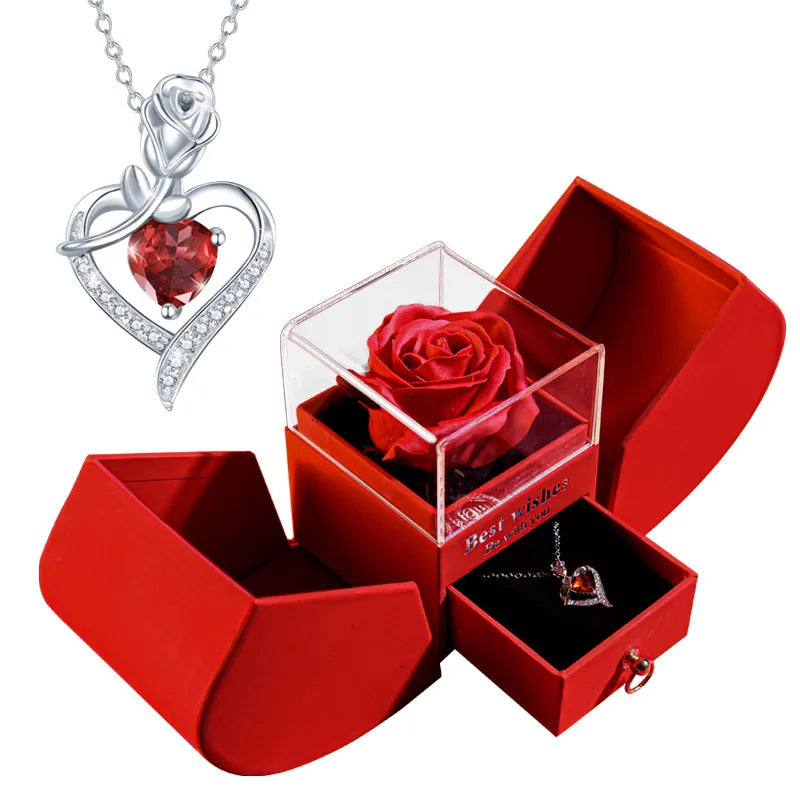 Rose Heart Necklace