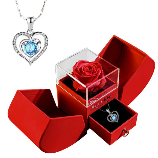 Rose Heart Necklace