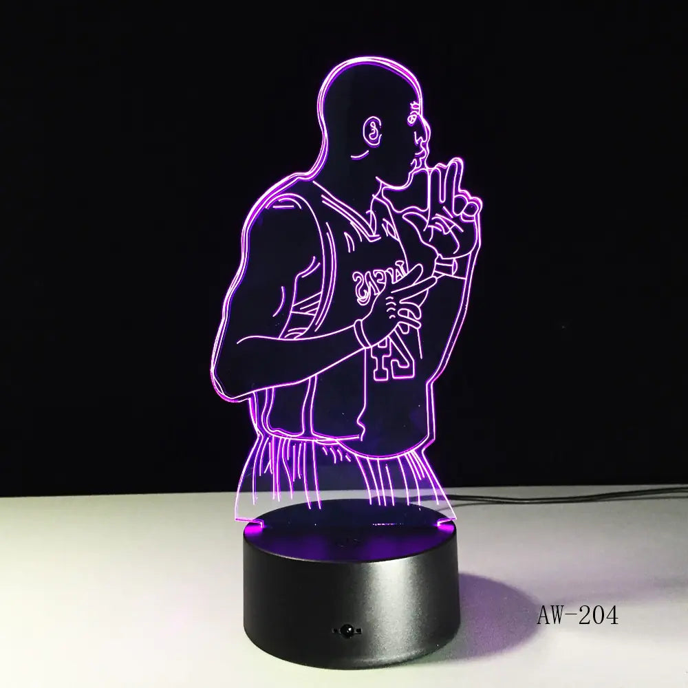 Colorful Touch Control LED Visual 3D Table Lamp